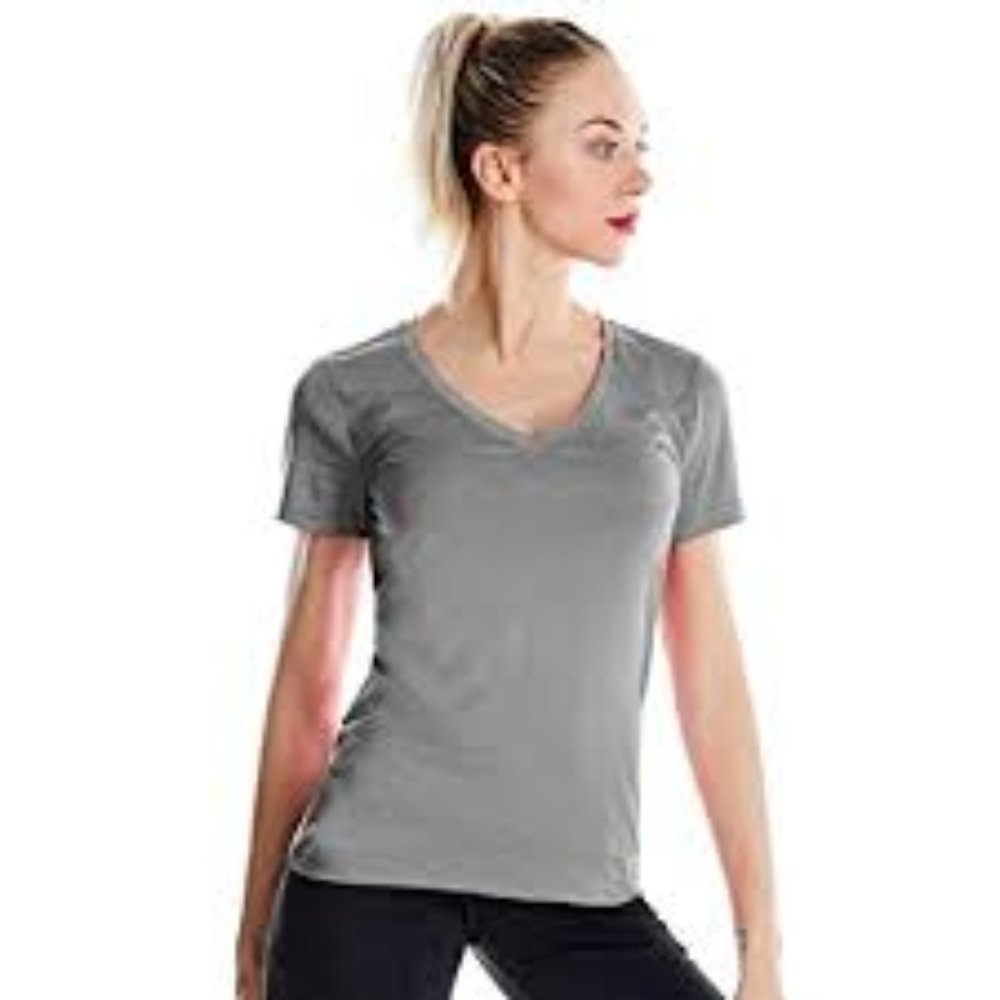 Zengjo Womens Yoga Tops Heather Grey NWT
